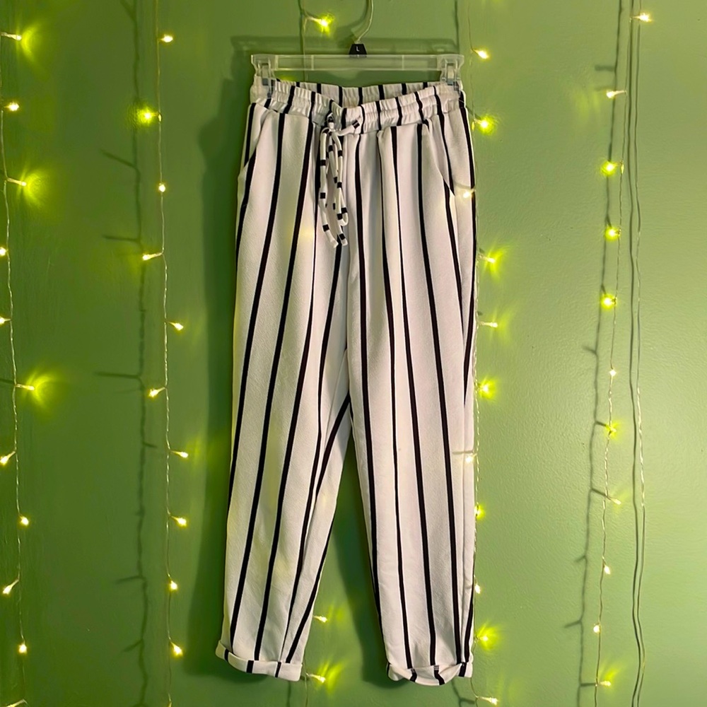 Black & White Stripped Pants